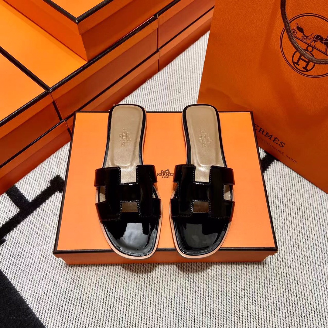 에르메스 올수공 오란 슬리퍼 샌들 페이던트 34